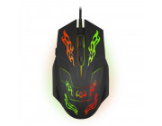 SVEN RX-G720 Gaming Optical Mouse, 1200-3200 dpi, dynamic switchable backlight, 5+1 buttons (scroll wheel),  Silent buttons, 1.8m, USB
